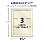Avery Pearlized Ivory Rectangle Multipurpose Labels, 3" x 7", Ivory, 75/Pack (94250)~#|#~E0BFBADB-6A6F-4771-84255679421C89D1_sc7