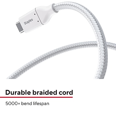 Staples TECH USB-C to USB-C Charging Cable - Thumbnail 3