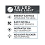 Viribright 18-Watt Daylight LED Ballast Bypass Bulb, 10/Box (518896-10)~#|#~E0C02A96-D421-45CB-925265B6C7862F68_sc7