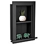 AdirHome 1-Shelf Recessed Wall Mount Shelf, 19" x 12.75" x 4.75", Black (515-01-BLK)~#|#~E0C2581A-EBE9-4F22-9F465604C0397AEB_sc7