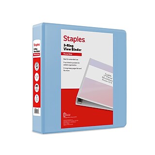 Staples 2" 3-Ring Non-View Binder, D-Ring, Black (26417-CC - Foto 9
