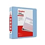 Staples Heavy Duty 2" 3-Ring View Binder, D-Ring, Light Blue (ST63094)~#|#~E0C4764B-1E95-4C62-A315D94EEF8A5B8E_sc7