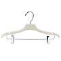 Nahanco 17" Plastic Elegant Coordinate Suit Hanger, Ivory, 100/Box (NH252)~#|#~E0C8FA93-CAC9-49FA-88F1C2EFC811BC44_sc7