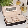 Household Essentials Fabric Travel Jewelry Organizer Box, Black (HE1178)~#|#~E0C96837-F1B0-4E31-966F6FA5F577A240_sc7