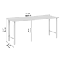 Bush Business Furniture Hustle 72W x 24D Computer Desk with Metal Legs, White (HUD172WH)~#|#~E0CB1470-37CD-4845-9226F60D0C5FC23D_sc7