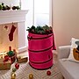 Simplify Holiday Pop Up Storage Tote with Lid, Fabric, Red/Black (9104)~#|#~E0CDE1D8-305E-4813-8C58884F0AAB8FCC_sc7