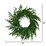 Nearly Natural Artificial Real Touch Norfolk Island Pine Wreath, 24" (W1396)~#|#~E0D0BEC3-6E4B-46DE-B2FBCAF857C73C9C_sc7