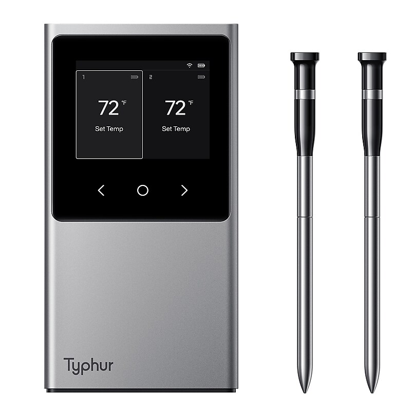Typhur Sync Dual 2-Probe Wireless Thermometer, Gray (WT03) image 1