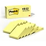 Post-it Notes, 1 3/8" x 1 7/8", Canary Collection, 100 Sheet/Pad, 12 Pads/Pack (653-YW)~#|#~E0D2AC82-2083-48CB-87C5DA5E27E0F737_sc7