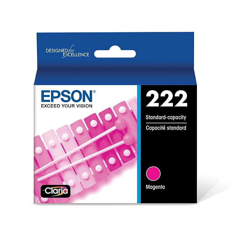 Epson 222 Magenta Standard Yield Ink Cartridge (T222320-S) image 1