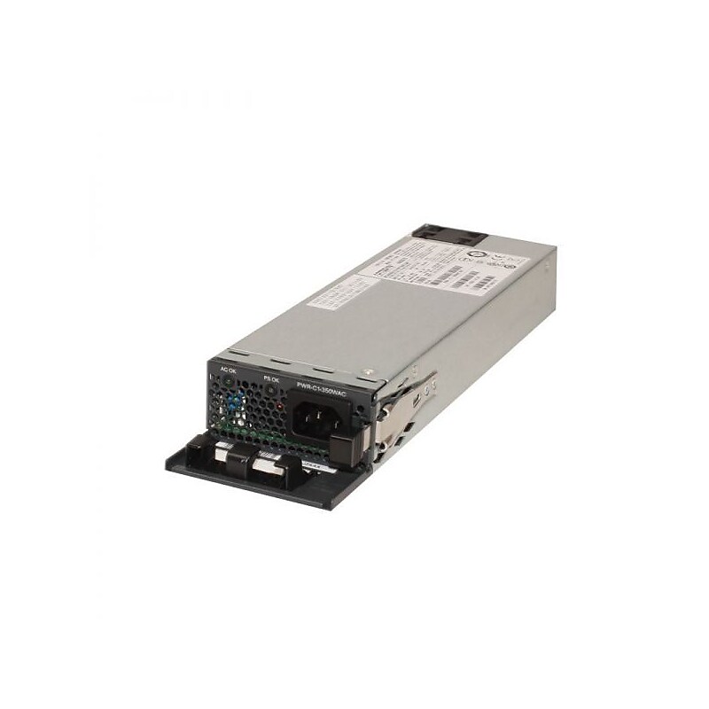 Cisco Catalyst 9300 350W Plug-in Module Platinum-Rated Power Supply, Gray/Black (PWR-C1-350WAC-P=) image 1