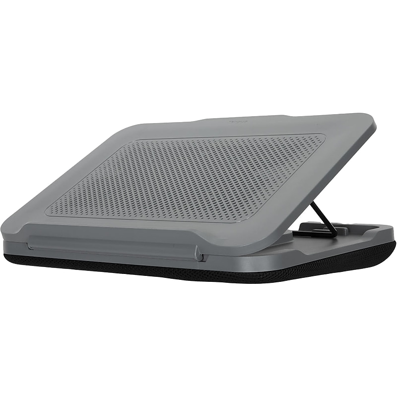 Targus 15.5" x 11.25" Dual-Fan Chill Mat with Adjustable Stand, Gray (AWE90GL) image 1