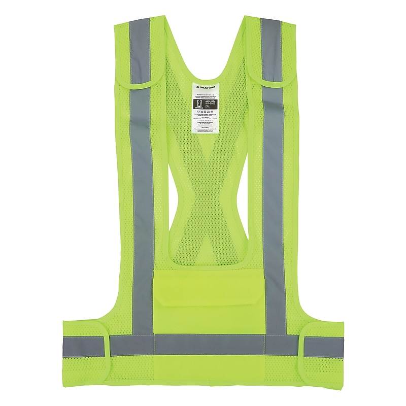 Ergodyne GloWear 8142BA High Visibility Safety Vest, ANSI Class O1, Lime, L/XL (27021) image 1