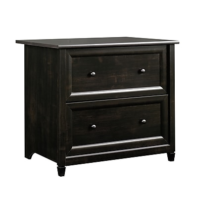 Sauder Edge Water 2-Drawer Lateral File Cabinet, Letter/Legal Size, Estate Black (409044)