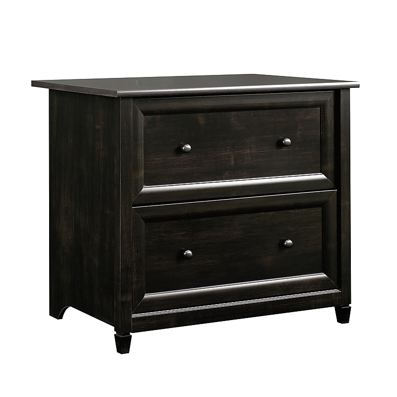 Sauder Edge Water 2-Drawer Lateral File Cabinet, Letter/Legal Size, Estate Black (409044) image 1