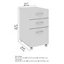 Bush Business Furniture Arrive 3 Drawer Mobile File Cabinet - Assembled, Storm Gray (ARF116SG-Z)~#|#~E0DFF05A-D3B3-4AF7-B4FAB77DF46506DB_sc7
