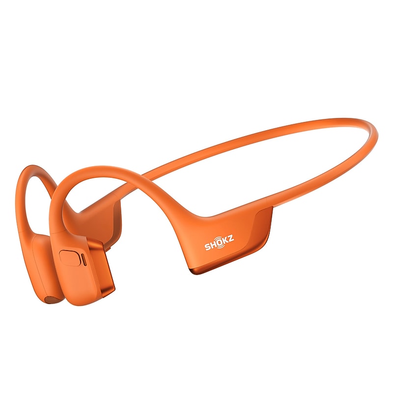 Shokz OpenRun Pro 2 Wireless Bone-Conduction Open-Ear Sport Headphones, Bluetooth, Orange (S820-ST-OR-US) image 1