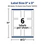 Avery Laser/Inkjet Square Labels, 3" x 3", White, 60 Labels/Pack (94101)~#|#~E0E4D410-A079-4240-857CFA9411C7B70B_sc7