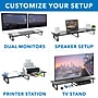 Mount-It! Extra Wide Monitor Riser for 2 Screens, Black (MI-7267)~#|#~E0E6962F-0812-4100-A3F4EAB6BE0EF023_sc7