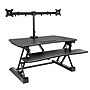 Mount-It! 35"W Electric Adjustable Standing Desk Converter with Dual Monitor Mount and USB Charging Port, Black (MI-8053)~#|#~E0E727E3-7282-4E5C-A3856BD0D30BB551_sc7