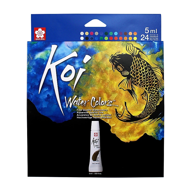 Sakura Koi Watercolor Paint, Assorted Colors, 5mL, 24/Pack (SAKXMW5L24SET) image 1