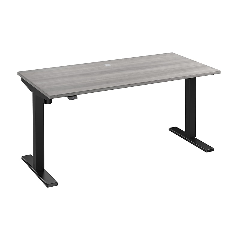 Bush Business Furniture Move 40 Series 60"W Electric Height Adjustable Standing Desk, Platinum Gray/Black (M4S6030PGBK) image 1
