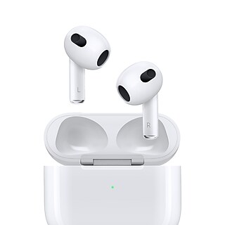Apple AirPods 4 Wireless Ambient Sound Earbuds, 4th Generation, Bluetooth, White (MXP63LL/A) | Staples Apple AirPods 4 Wireless Ambient Sound Earbuds, 4th Generation, Bluetooth, White (MXP63LL/A) | Staples