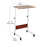 Mind Reader 21.75" Adjustable Standing Desk Laptop Stand, Brown/White (OBRJUST-BRN)~#|#~E0F63B9F-24EB-40BD-95D07D6D3FF8415D_sc7