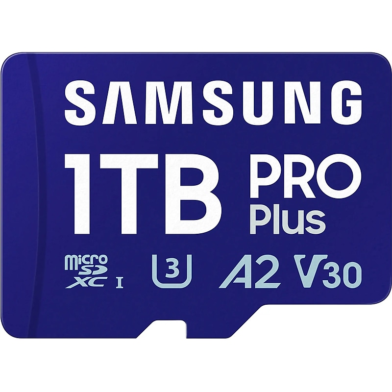 Samsung Pro Plus 1TB SDXC Memory Card, Class 10, U3, V30 (MB-MD1T0SA/AM) image 1