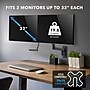 Mount-It!  Adjustable Dual Monitor Wall Mount with Gas Spring Arm and Crossbar, 17" to 32", Holds 19.8 lbs., Black (MI-12010)~#|#~E0FBDD5D-5321-4578-BCAC67AD4056B88B_sc7