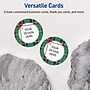 Avery Silver-Green Plaid Matte Blank Card, White, 120/Pack (S00-FJ8)~#|#~E1005526-C93C-4D86-BBDFB6C6A421D838_sc7