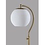 Adesso Swirl 58.75"H Antique Brass Floor Lamp with White Swirl Glosted Glass Shade (3262-21)~#|#~E100EA4C-8BBC-4F8C-9136E409BE1F7FB7_sc7