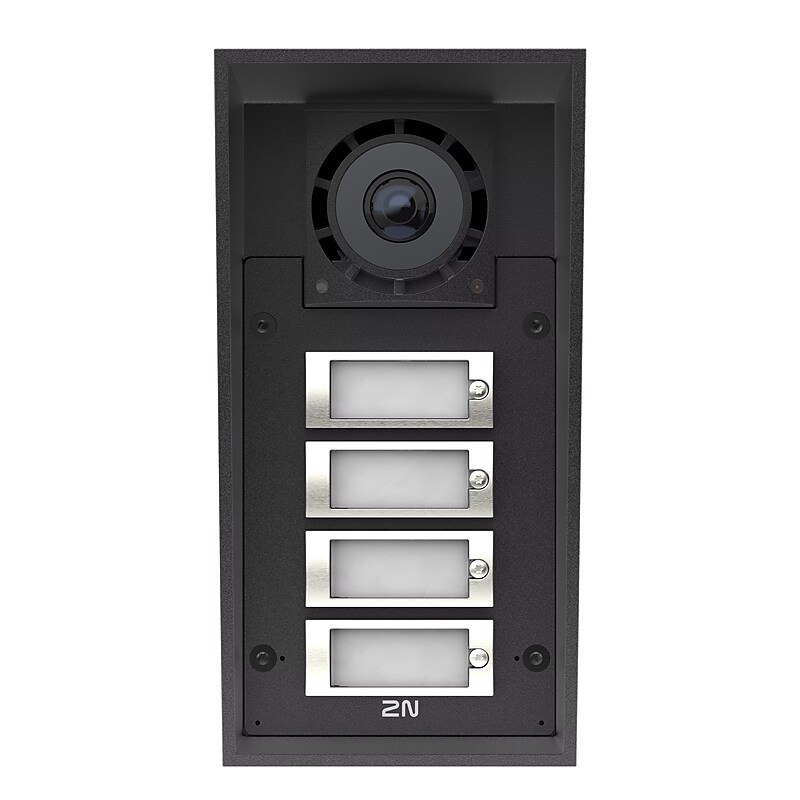 AXIS 2N IP Force 2.0 Outdoor 1.935mm f/ IP Video Intercom with 4 Buttons, Black (03369-001) image 1