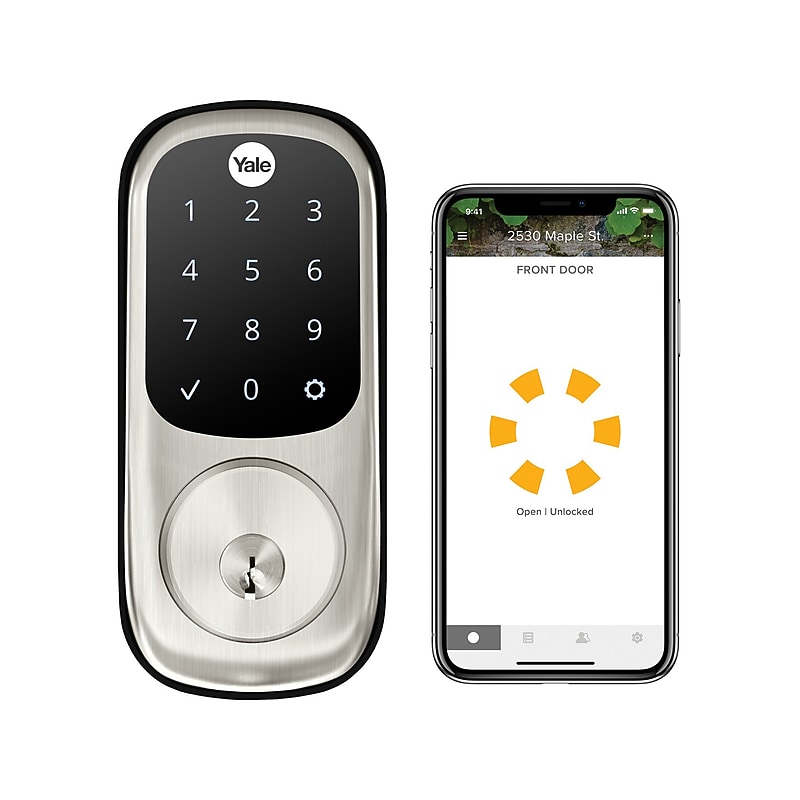 Yale Assure Lock Touchscreen Deadbolt with Wi-Fi and Bluetooth, Satin Nickel (R-YRD226-CBA-619) image 1