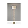 Adesso Eve 61.25" Natural Oak Floor Lamp with Off-White Drum Shade (1577-12)~#|#~E107D987-A524-4925-8BDFA46DC5DD48C0_sc7