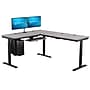 VersaDesk PowerLift 60"W Electric L-Shaped Adjustable Standing Desk, Grey/Black (PLLSD6060-BG-APP)~#|#~E1087970-C459-454B-9E31344F76E0B4F9_sc7