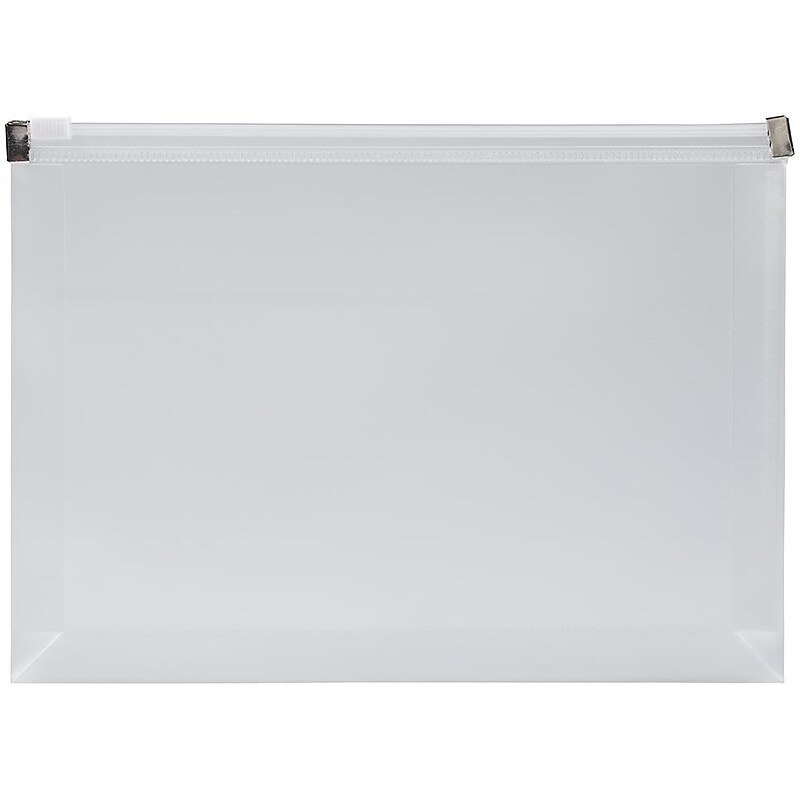 JAM Paper Premium Expanding Wallet with Zipper Closure, Other, Clear, 3/Pack (473Z1clx3) image 1