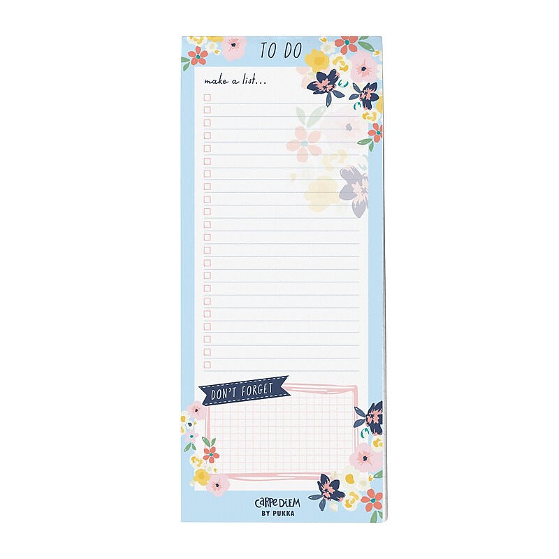 Pukka Pad Ditzy Floral Memo Pad, Assorted Colors, 6/Pack (PUK9206CD) image 1