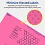 Avery Rectangle Laser/Inkjet Multipurpose Labels, 2.5" x 5", Bright Pink (30/Pack)~#|#~E112777E-19B3-40EA-9F9A6D065E5F8021_sc7