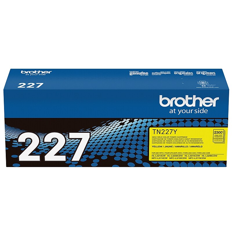Brother TN-227 Yellow High Yield Toner Cartridge (TN227Y) image 1
