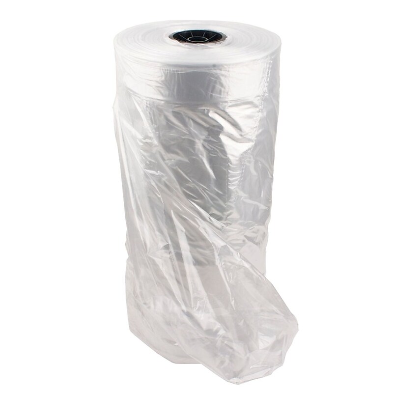 NAHANCO 21" x 3" x 54" Medium Weight Poly Bag, Clear, 666/Roll (X354) image 1