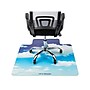 Mind Reader Hard Floor Chair Mat with Lip, 47" x 35", Blue, Polycarbonate (SKYMAT-ASST)~#|#~E11A513E-6A48-4A2D-B618F9E0391C9388_sc7