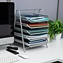 Mind Reader 5-Tier Stackable Paper Desk Tray Organizer, Metal, Silver (5TPAPER-SIL)~#|#~E11F1013-F20E-4D27-95D4C293ED601DFF_sc7