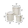 Honey-Can-Do Polyester Round Dinnerware Storage Cases, Natural, 3/Set (SFT-09234)~#|#~E1204B8A-9A63-44C8-B7DE07A02FF35654_sc7