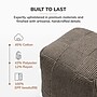 Anji Mountain Branford Ivory Mocha Bisque Fabric Square Pouf Ottoman (AMBPF107-1818)~#|#~E1217A52-FB29-4625-BDFD0FCF4A0BD480_sc7