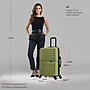 InUSA Aurum 24" Hardside Suitcase, 4-Wheeled Spinner, Green (IUAUR00M-GRN)~#|#~E125CC71-23D3-4F16-B23F31E5F398594F_sc7