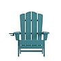 Flash Furniture Newport Adirondack Chair with Cup Holder, Blue (LEHMP104410BL)~#|#~E12B46A7-F39F-4E17-932F2FBE1662581C_sc7