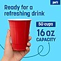 Perk™ Plastic Cold Cup, 16 Oz., Red, 50/Pack (PK54359)~#|#~E12F9E94-6FE3-4697-9F6EBF7F55976919_sc7