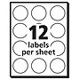 Avery Easy Peel Laser/Inkjet Multipurpose Labels, 1" Dia, White, 600 Labels/Pack (5410)~#|#~E132AA4B-E972-42F9-AB9DEACA3BA5F43D_sc7
