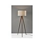 Adesso Director 60.25" Walnut Floor Lamp with Off-White Drum Shade (6424-15)~#|#~E1367941-5A3D-490A-800009AC32532433_sc7